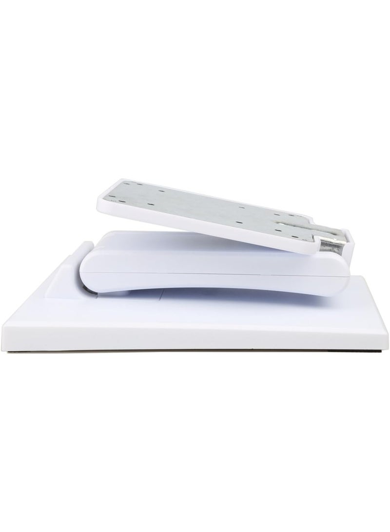 Single Adjustable LCD Monitor Stand Mount Folding VESA Monitor Desk Stand with VESA Hole 75x75mm 100x100mm (White) - Image 2